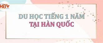 Du Học Tiếng Hàn 1 Năm